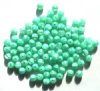 50 6mm Satin Jadeite Green Round Glass Beads